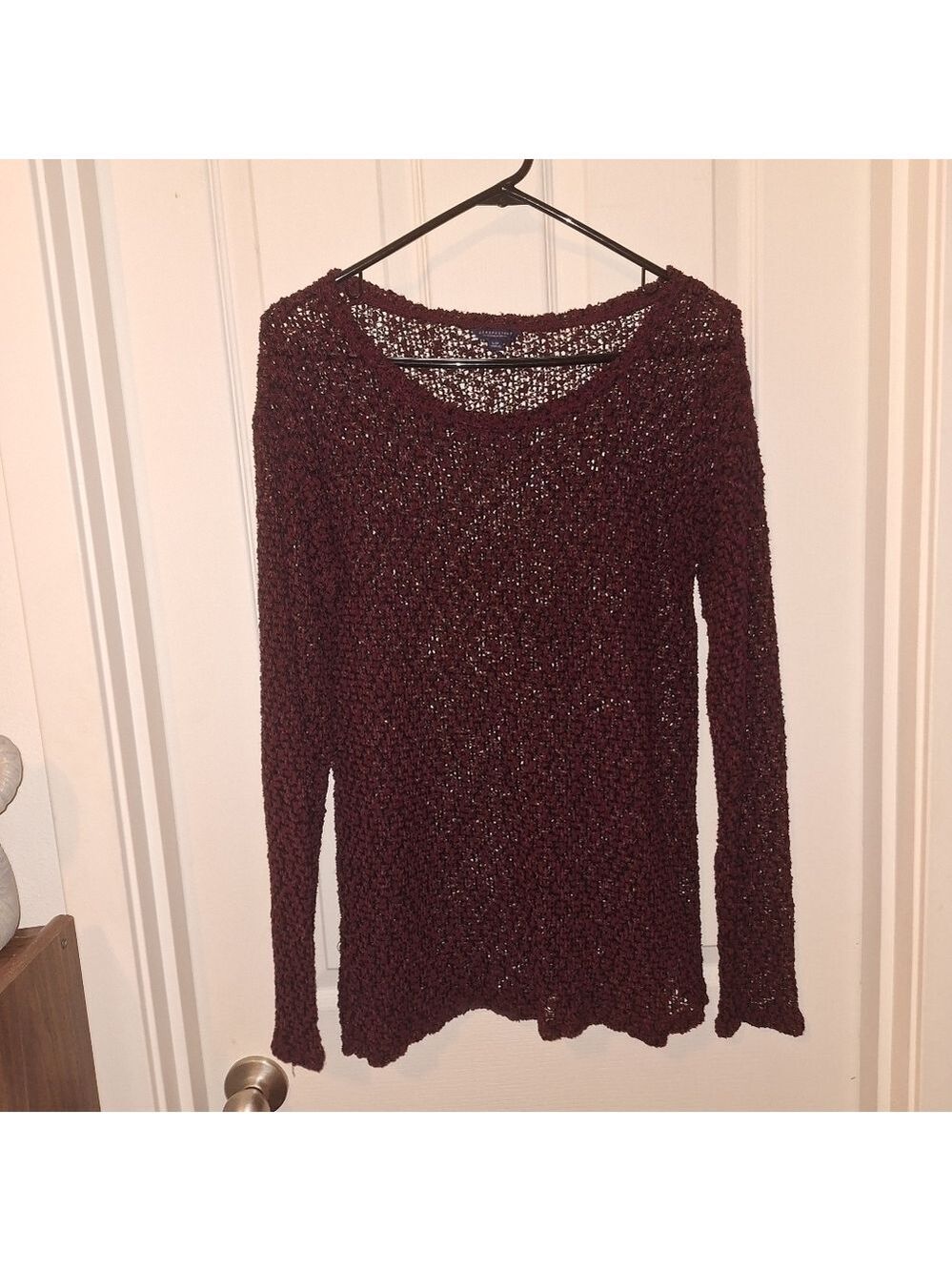 Burgandy and Black L Sweater Aeropostale